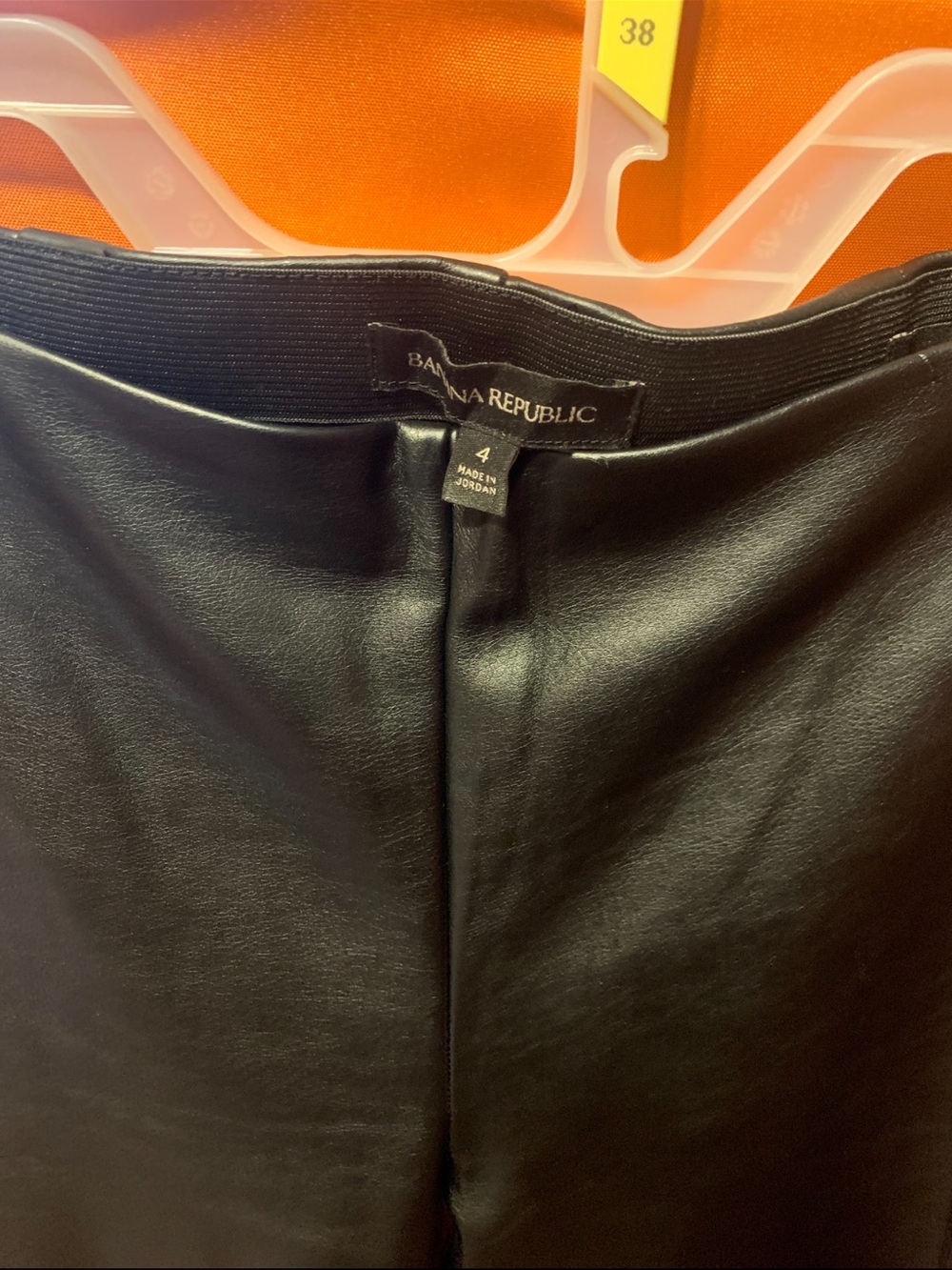 Banana Republic Black Faux Butter Leather Leggings - Picture 3 of 4